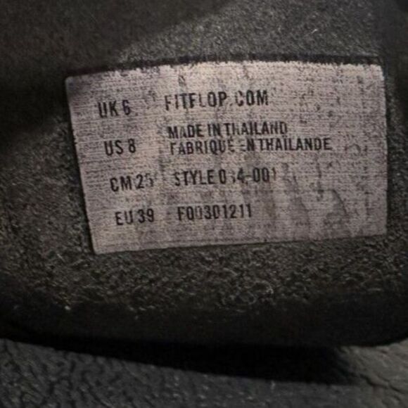 FitFlop women size US 8 UK 6 EU 39 black sequences slip-on thong flip flops - Picture 13 of 13